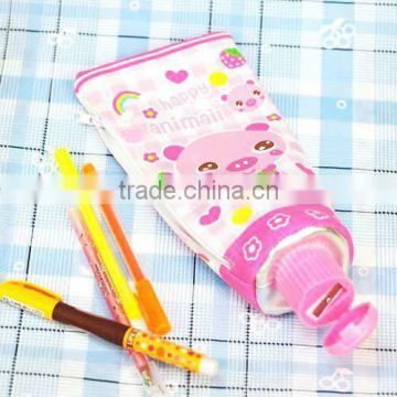 Fabric multi-function pen bag with sharpener