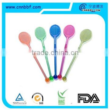 Bat shape plastic wine stirrers