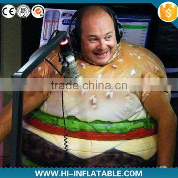 inflatable hamburger costume,inflatable hamburger for advertising,inflatable hamburg