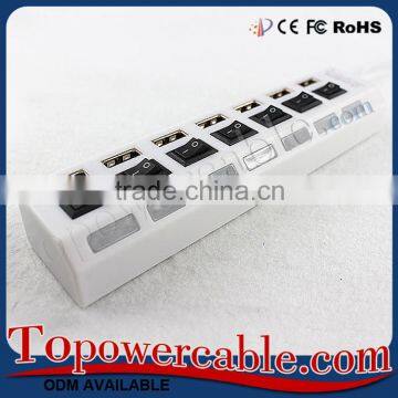 Supply 7 Ports Usb Hub With On/Off Convenient Sharing Power Switches photo-2