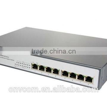 Shen Zhen ONV compnay best quality of8 port 10/100M poe switch 30Watts per port POE31008P