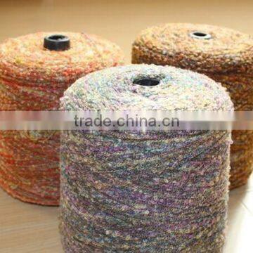 acrylic cotton polyester loop boucle yarn