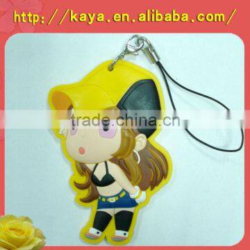 Custom 3d Mobile Phone Accessory Soft Pvc Mobile Phone Strap