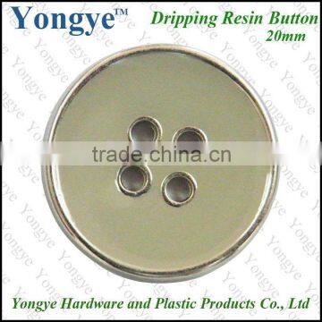 Polyester resin button