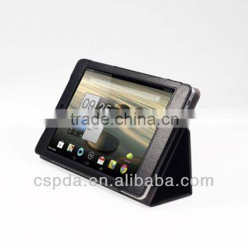 Slim-Book Stand Cover Case for Acer Iconia A1-830 7.9-Inch Tablet with Card Holder / Hand Strap / Gift Stylus Pen (Black)