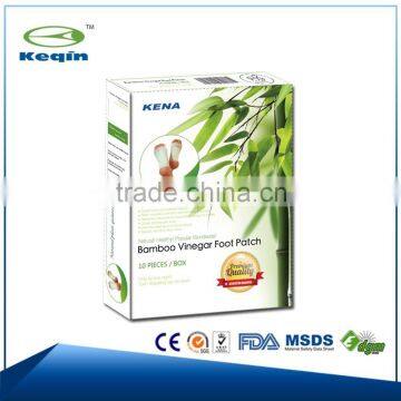 Wood / Bamboo Vinegar detox foot patch OEM foot pads