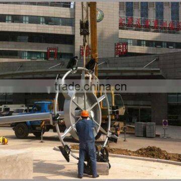30m Q235 Hot Dip Galvanized High Mast Flood Light Pole/tower With Auto Lifting System photo-2