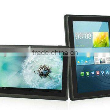 NEW 7 inch android 4.4 Capacitive Screen 512M 4GB Camera WIFI Q88 allwinner a23 tablet pc 5 color