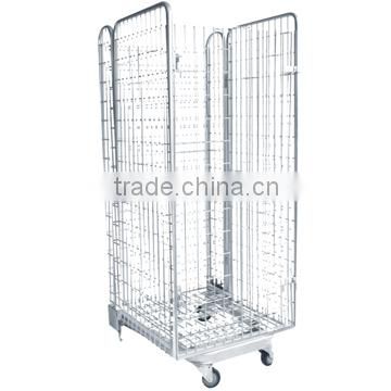 Hot product Roll container logistic Roll cage Material handling foldable metal container cage