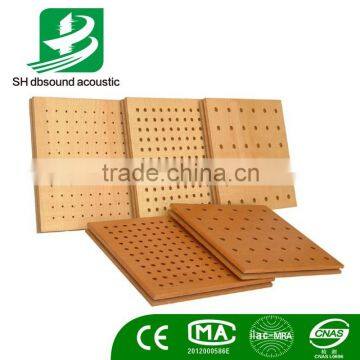 mdf wooden perforated acoustic panel for sound absorption