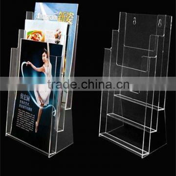 Clear Acrylic File Shelf for Office Supplies
