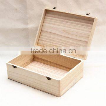 Factory Price Empty Raw Wood Gift Box photo-4