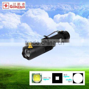 GOREAD Y21 Pen type T6 focusable flashlight 18650