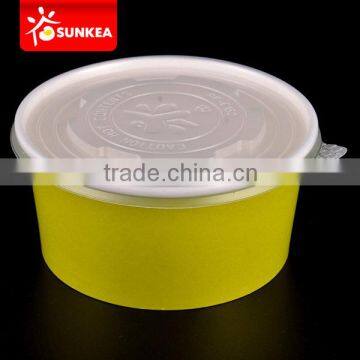 Hot selling disposable paper unique salad bowls