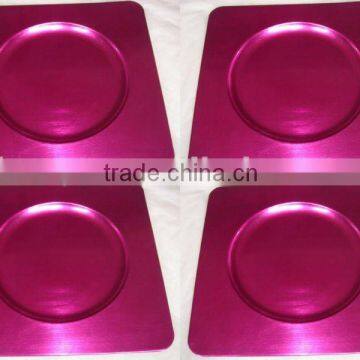 Spring color charger plate