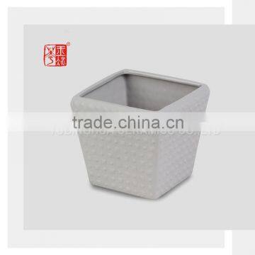 Color Clay Square shape Ceramic Mini Flower Pot