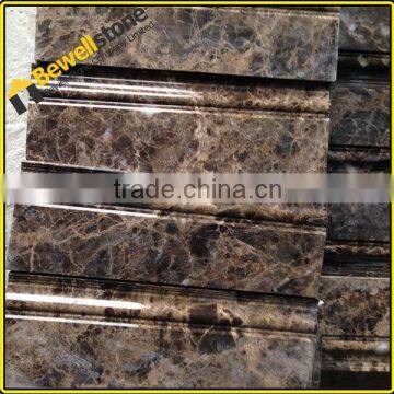 China darker emperador marble pencil & base boards & crown moldings