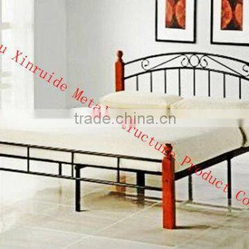 new design double metal bed for home furniture