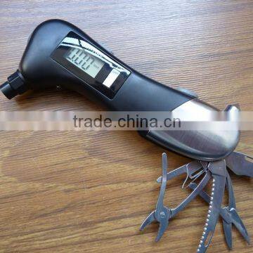 Very Useful Auto Emergency Tool With Digital Tire Pressure Gauge