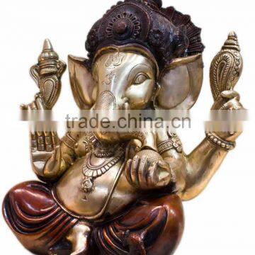 Sitting Chaturbhuja Shree Ganesha 15" photo-3