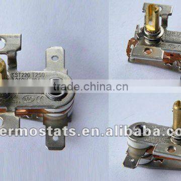 adjustable bimetallic heater flyer thermostat