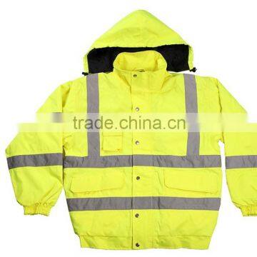 Winter Hi Vis Safety Jacket With Reflector High Quality Winter Jacket