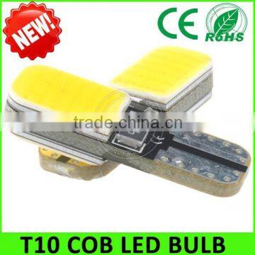 junhua guangzhou Factory 12V 9v DC 168 194 151 T10 COB 2w LED Lights Reverse Lights W5W T10 cob led