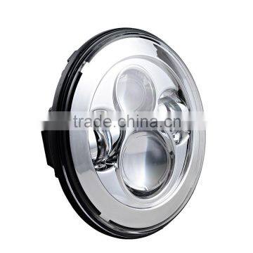 LED Headlight Fits Harley Chopper Motorcycles - 7 Inch Round Projector LED Headlights Quality Choice photo-2
