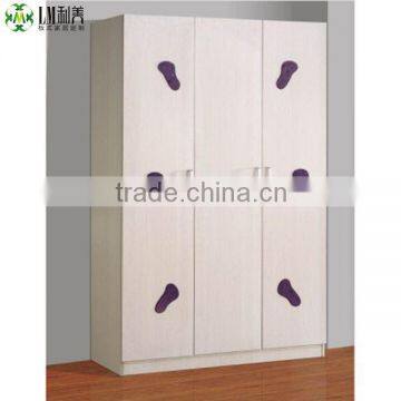 9030-3 House Furniture Assembled Wooden Wardrobe