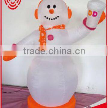 Cute Inflatable Christmas Snowman for Outdoor Decorations