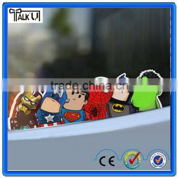 Custom cartoon printing car sticker/ Transparent PVC car sticker/Removable crook neck car sticker