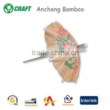 china toothpick factory decorative umbrella toothpick for food