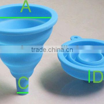 food grade smart silicone funnel /collaspible funnel easy to carrying