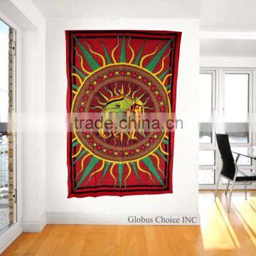 RASTA LION WITH FLAG TAPESTRY