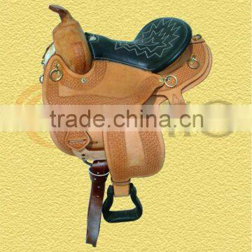 CE-74072 Leather Western Saddle