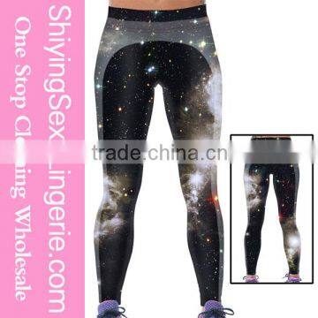 Digital printing Soft Long styles polyester spandex yoga pants