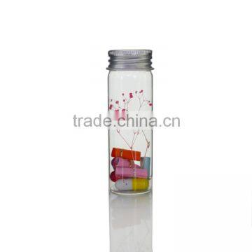 30*90mm Mini Glass Bottles With Aluminum Caps for Message Weddings Wishing Jewelry Party Favors photo-2
