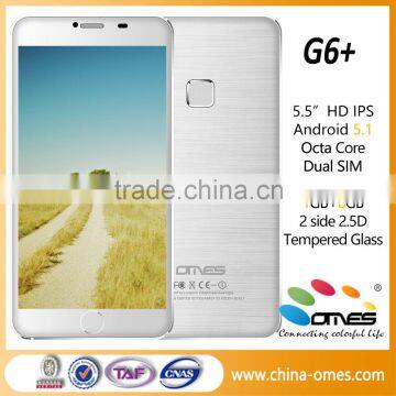 G6+ Cheap 3G Quad Core Best 5.5 inch smartphone with fingerprint