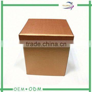 plain black paper gift boxes for candle with lid china made