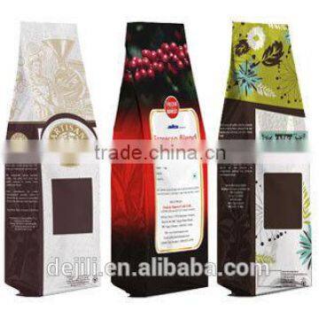 side gusset coffee packaging bag with valve