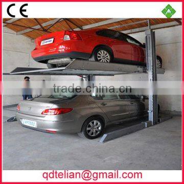 smart automatic car stacker parking lot/hydraulic double level car parking system two post