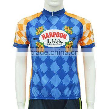 HARPOON Cycling Jersey Original,Team Club Cycling Jersey with Tartan design
