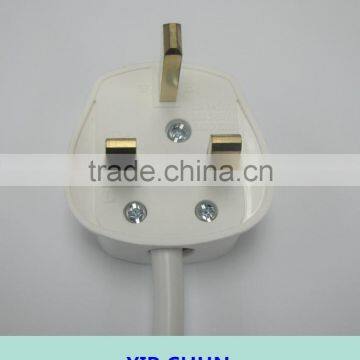 BS standard 3 pins 3-13A/250V rewireable pvc plug