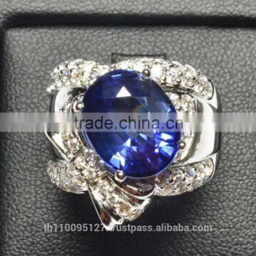 12.70x10.20 MM Blue Star Sapphire Ring Lab-Created Sterling Silver 92.5 Size 7.75