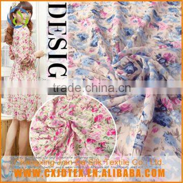 Custom printed polyester chiffon material women wholesale clothing fabric                        
                                                Quality Choice