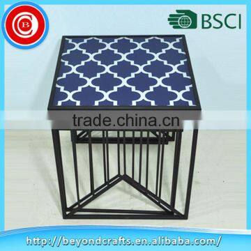 Metal Coffee Table,Metal side table with painted glass top alibaba com