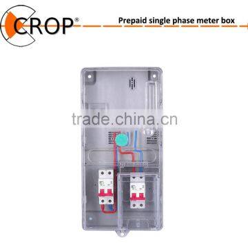 Outdoor transparent plastic electrical meter box