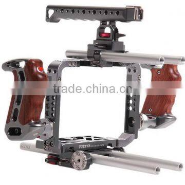 Tilta TT-BMC-07 Dslr Shoulder Rig 15mm BMCC Rig for BlackMagic Camera Cage + Follow Focus + 4*4 Carbon Matte Box photo-4