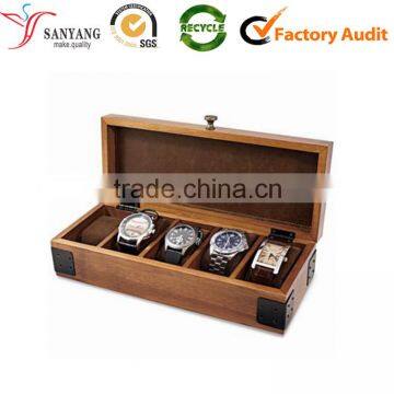 Wood Boxes&Cases Material LED watch display stand