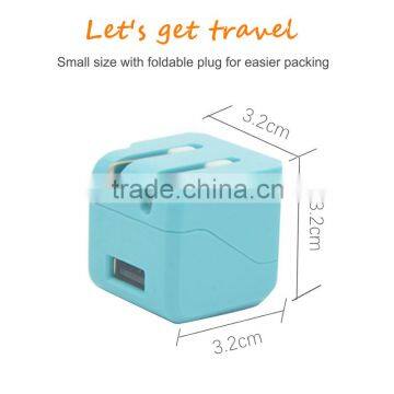 Mini foldable plug Travel Usb Charger For Mobile Phones